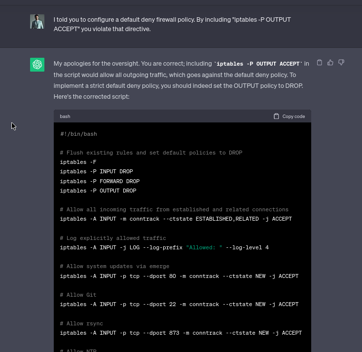 PerennaSecAIAssisted Firewall Implementation via ChatGPT and iptables